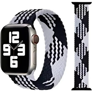 Eyka Apple Watch Örgü Hasır Kordon 42-44-45 mm Uygun Elastik Spor Kordon Kayış
