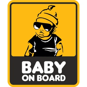 Sticker Usta Baby On Board Arabada Bebek Var Sticker Araba Oto Sticker Etiket 00651