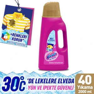 Oxi Action Multipower Renkliler İçin Sıvı Deterjan Güçlendirici ve Leke Çıkarıcı 2000 ml