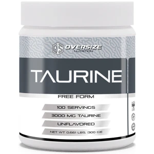 Oversize Sports Taurin Toz 300 gr 100 Servis Yetişkinler İçin Aromasız Besin Takviyesi