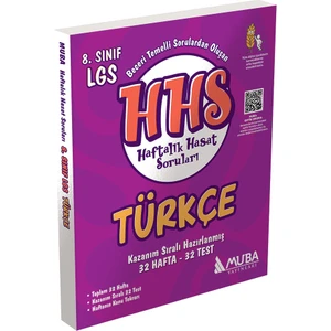 Muba Yayınları 8. Sınıf Türkçe Haftalık Hasat Soruları