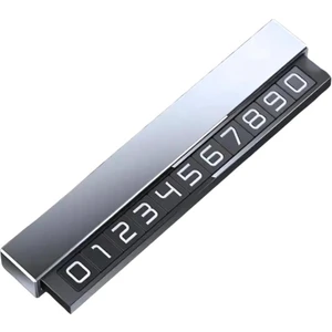 Premıum Gizlenebilir Alüminyum Araç Park Numaratörü Araç Geçici Park Numaratörü Araç Park