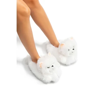 Kedi-3 Kadın Hayvanlı Panduf Beyaz 36/41 CC0617A