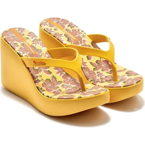 Aloha Topuklu Kadın Parmak Arası Terlik Sarı 35/40