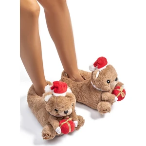 Regalo Kadın Hayvanlı Panduf Kahverengi 36/41 CC0627