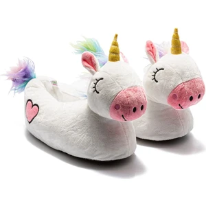 Pink Corn Kadın Hayvanlı Panduf Beyaz 36/41 YY0296