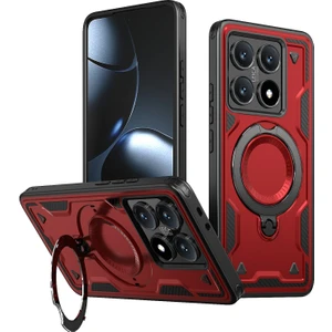 LR Joyful Xiaomi 14T Pro Pc+Tpu Kickstand Telefon Kılıfı Magsafe ile Uyumlu (Yurt Dışından)