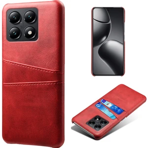 LR Joyful Xiaomi 14T Çift Kart Yuvaları Pu Deri + Sert Pc Telefon Kapağı (Yurt Dışından)