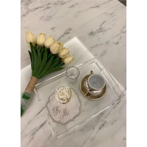 Pleksi Marketi Pleksi Sunum Tepsisi 35 X 25 Cm + 2 Adet Mini Tepsi