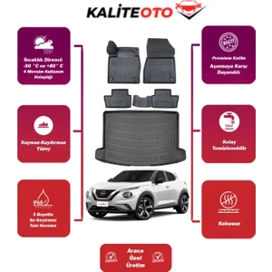 Nissan Juke 2025 Model Üst Bagaj Havuzu+4d Araca Özel Havuzlu Paspas Takımıı Prqx