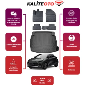 Toyota Chr 2025 Model Jbl Ses Sistemli Bagaj Havuzu+4d Araca Özel Havuzlu Paspas Takımıı Prqx