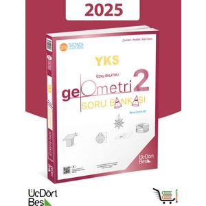 ÜçDörtBeş Yayınları 345 TYT – AYT Geometri 2. Kitap Soru Bankası