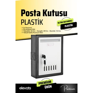 Premium 2 Anahtarlı Plastik Posta Kutusu