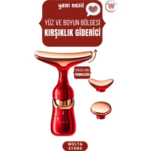 Yüz/boyun/göz Sıkılaştrıcı Kırışııklık Güzellik Ems Cihazı Titreşimli 3'ü 1 Arada Yüz Masaj Aleti