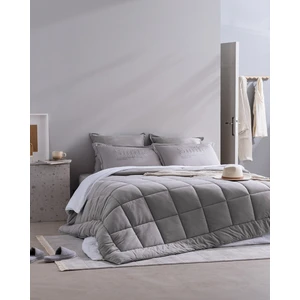 Madame Coco Bobigny King Size Pamuklu Supersoft Comforter Set - Gri