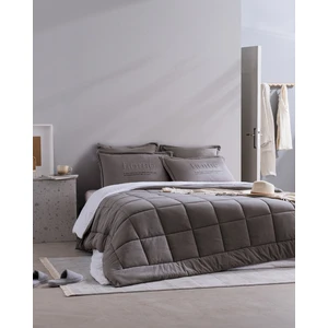 Madame Coco Bobigny King Size Pamuklu Supersoft Comforter Set - Antrasit