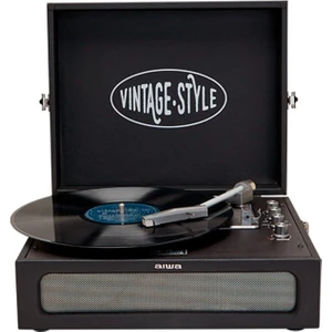 VPX-1971BK Bluetooth Plak Çalar Vintage Tasarım 33/45 RPM Oynatma Özellikli