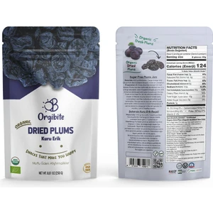 Organik Kuru Erik - 250 Gr