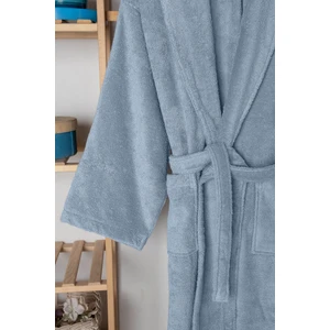 %100 Pamuk 6 Renk Unisex Kalın Bornoz- Yüksek Su Emici & Yumuşak Dokulu-Şal Yaka Bornoz-Hızlı Kuruma