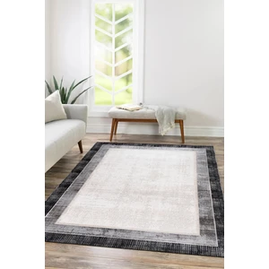 Sere Serpe Lynosse Siyah Fildişi Yumuşak Konforlu Halı P1202