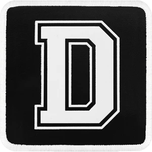 V1 D Harf - 2 Kod Logolu Siyah-Beyaz Bench (Patch)