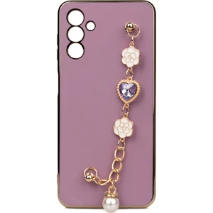 ZORE Galaxy A13 5g Kılıf El Tutamaçlı Kamera Korumalı  Taka Silikon Kapak-Mor