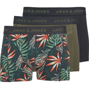 Jack & Jones Erkek 3'lü Karışık Boxer Paketi - Loui