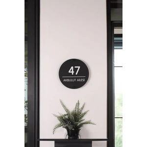 Kişiye Özel Modern Metal Daire Kapı Numarası Tabelası