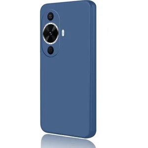 Huawei Nova 11 Pro Kılıf Mara Lansman Silikon Mat Soft Kamera Korumalı Lacivert