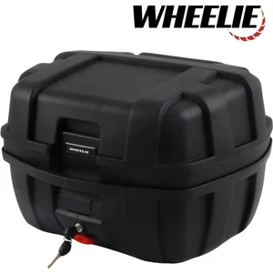 XT760-B 50 Litre Motosiklet Arka Çanta Siyah Su Geçirmez Tak Çıkart Özellikli ABS Top Case Üniversal