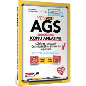 Yediiklim Yayınları 2025 Meb Ags Eğitimin Temelleri Türk Milli Eğitim Sistemi İle Mevzuatı Konu Anlatımı