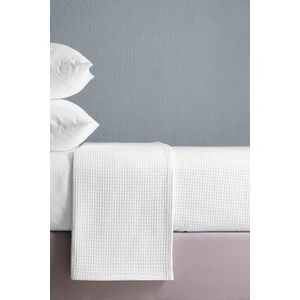 Tek Kişilik Waffle Desenli Otel Pikesi Polycotton 160X230, Lüks Dokuma Pike Hafif Kullanım Kolay Yıkama