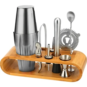 10 Parça Avantajlı Kokteyl Set Boston Shaker 750 ml