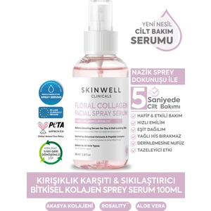 Sıkılaştırıcı Etki Bitkisel Kolajen - Gül Ekstrakt Içerikli Yüz Bakım Sprey Serum 100 ml