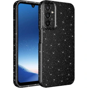 Samsung Galaxy M15 Kılıf Kamera Korumalı Parlak Simli Yumuşak Silikon Yıldız Kılıf