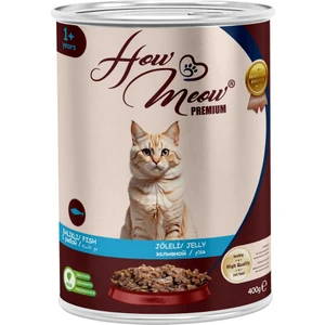 HOW MEOW 12 ADET JÖLELİ PARÇA ETLİ YETİŞKİN KEDİ YAŞ MAMASI BALIKLI