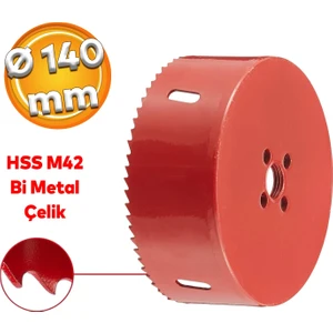 Metal Sds Plus Panç Ø 140 mm Çap 14 cm Delik Oyuk Açma Delme Hss Bi Metal Testeresi Adaptör Uç