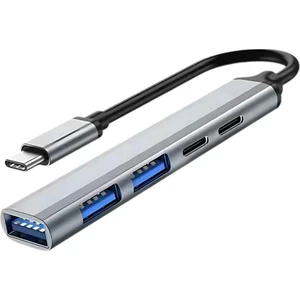 Akım Korumalı 5in1 Type-C To USB Çevirici Çoğaltıcı Usb3.0 Usb2.0 2xpd Hub Type-C Çoğaltıcı