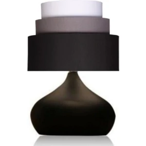 3 Katlı Elips Pasta Masa Komodin Abajuru