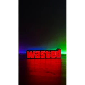 Gta Wasted Ledli Tablo (Adaptör Dahil Değildir)