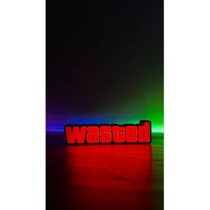 Shadd Shop GTA WASTED Ledli Tablo (ADAPTÖRLÜ)