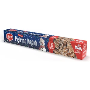 Kış Temalı Kesilmiş Pişirme Kağıdı 37cm x 42cm 16 Yaprak