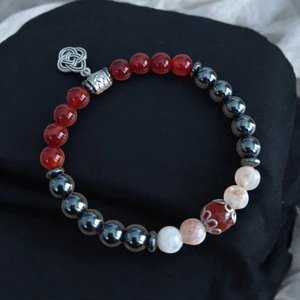 Mga Doğaltaş Bereket Bolluk Zenginlik Bilekliği Sitrin Taşı Akik Taşı Hematit Taşı Bileklilk Doğal Taş Bileklik