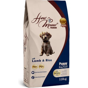 How Meow Yavru Köpek Kuru Maması Kuzulu ve Pirinçli