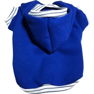 Atelyu Pet Kedi Köpek Kıyafeti Mavi Polarlı Sweatshirt