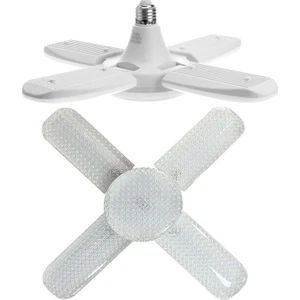 Pervane Kristal LED Lamba Dört Kanatlı 4+1 60W 220V 6000LM Volemi