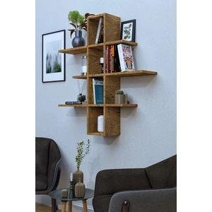 Moka Park AVM 10 Bölmeli 3 Raflı Duvara Monte Dekoratif Çok Amaçlı Raf Kitaplık
