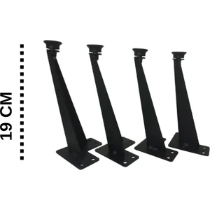 A Design 4 Adet Dekoratif Metal Tv Ünitesi-Sehpa-Mobilya Ayağı