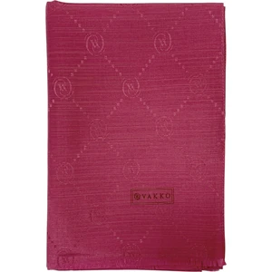 Pamuk Ipek Şal - Monogram - Mat Pembe