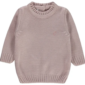 Civil Baby Kız Bebek Triko Kazak 6-18 Ay Pudra